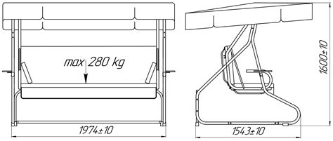 Садовые качели с раскладной спинкой чертеж (74 фото) - строительство и ...