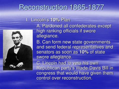 PPT - Reconstruction 1865-1877 PowerPoint Presentation, free download ...