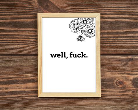 Funny Wall Art Swear Word Printable Wall Art Fuck Poster Funny Gift For Friend Swear Word Wall