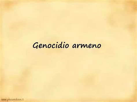 Genocidio Armeno Ppt