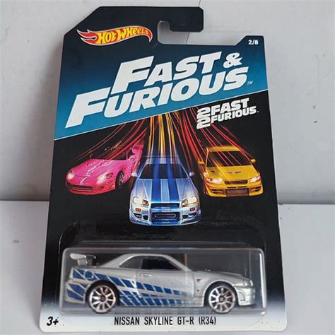 Jual Hot Wheels Hotwheels Nissan Skyline R34 Fast Furious FNF Kab Jember CALYSTORE