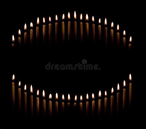 Taper candles make circle stock image. Image of candlelight - 30013587