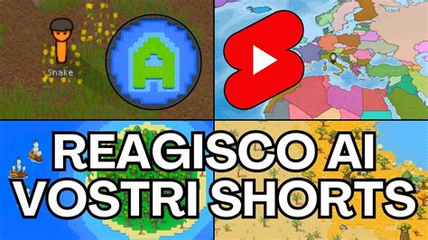 REAGISCO AI VOSTRI SHORTS SU DI ME YouTube