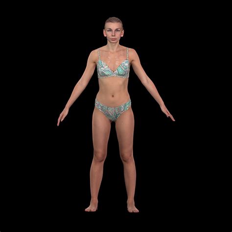 Cleaned A Pose Scan Arina Shy Underwear 3d Model Turbosquid 1991586