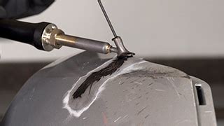 Airless Fusion Welding Tear To An Edge Of A Bumper Cover