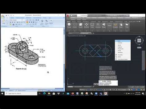 Autocad Mechanical Ejercicio Generaci N De Vistas Auxiliares