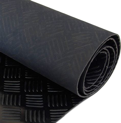 5m x 1.5m | 5 Bar Rubber Garage Flooring Matting | 16 Sizes to Choose ...