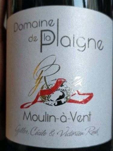 Domaine de la Plaigne Moulin à Vent Vivino US