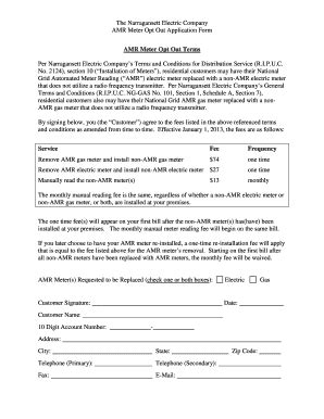 Fillable Online Opt Out Application Form National Grid Fax Email