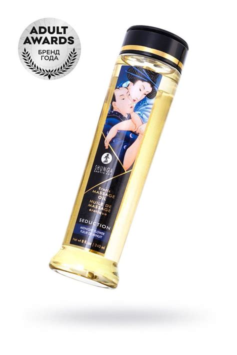 Масло для массажа Shunga Seduction Midnight flower, возбуждающее, 240 ...