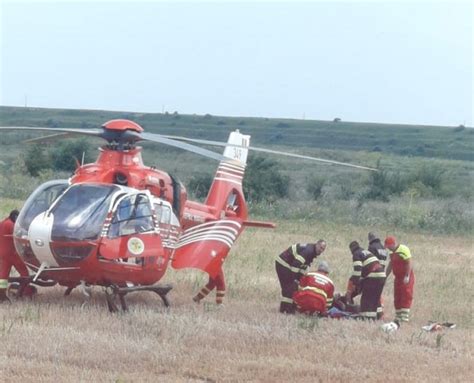 Foto Grav Accident Rutier N Jude Ul Constan A Intervine Elicopterul