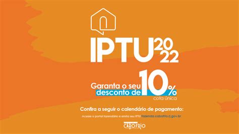 Guias do IPTU 2022 em Cabo Frio estarão disponíveis a partir de