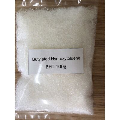 Butylated Hydroxytoluene Bht Powder Food Grade Antioxidant Pure