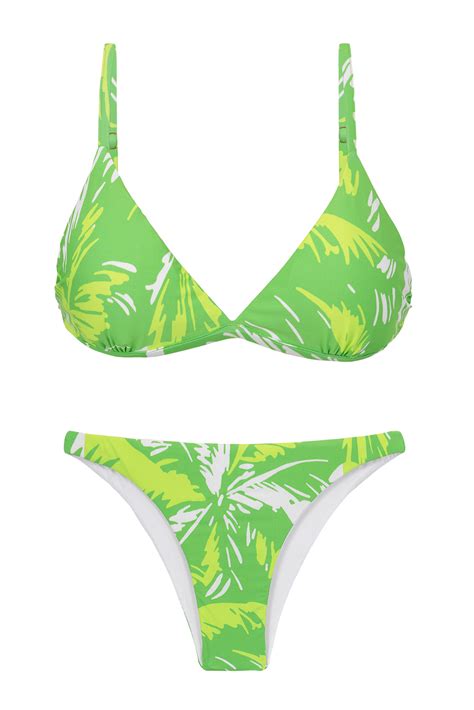 Bikini Set Green palms Tri fixo Leblon Nhãn hiệu Rio de Sol