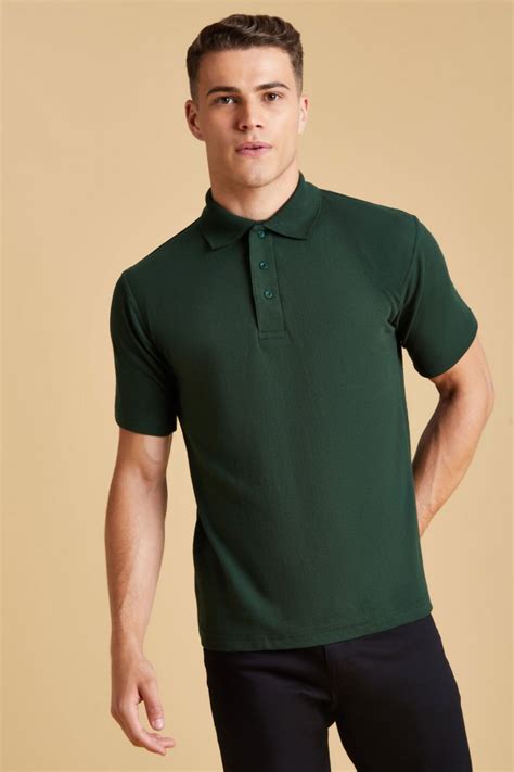 Uneek Classic Polo Shirt Bottle Green Simon Jersey