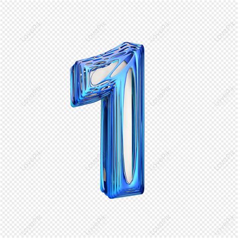 blue number png images  transparent background