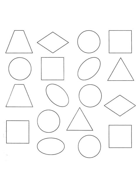 Geometrische Formen Ausmalbilder Kostenlose Malvorlagen