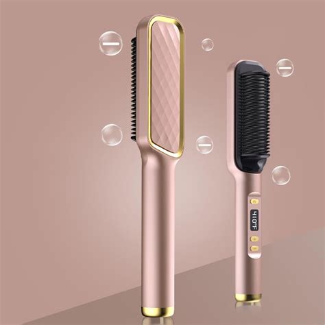 Hair Straightener Brush 30 Speed Negative Ion Hair Straightener