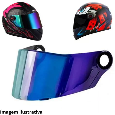 Viseira Azul Iridium Polivisor Ls Ff Ff Fw Gtpolivisor Ir