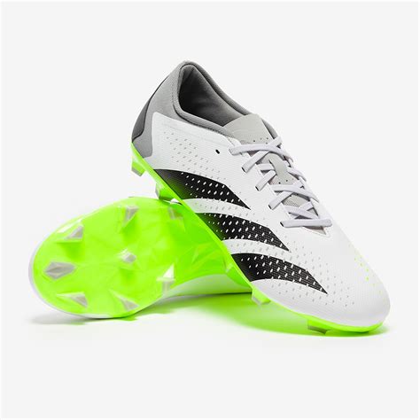 Adidas Predator Accuracy Low Fg White Core Black Lucid Lemon Mens