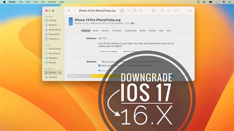 Downgrade IOS 17 To 16 Without Losing Data Without Backup