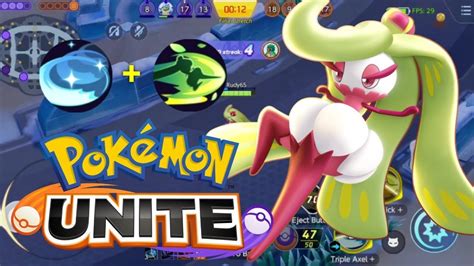 Pokemon Unite Mobile Tsareena Triple Axel Trop Kick Gameplay