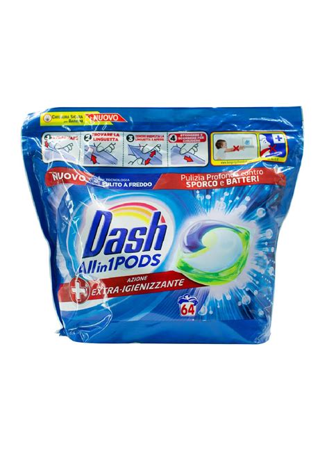 ᐉ Гель-капсулы для стирки Dash All in 1 Igienizzante дезинфицирующие 64 ...
