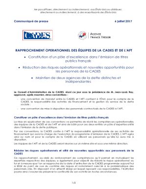 Fillable Online RAPPROCHEMENT OPERATIONNEL DES QUIPES DE LA CADES ET DE