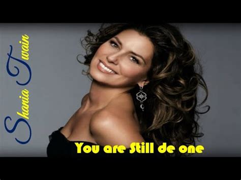 Shania Twain You Are Still The One Youtube