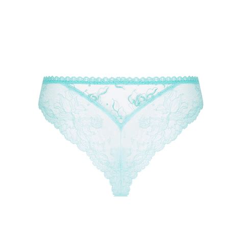 Lise Charmel Lingerie Princesse Iris String Aqua ACH Italian Design Fashion Beauty