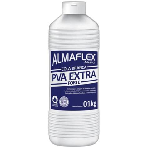 Cola Branca Almaflex Extra Forte Pva 1kg ALMATA Cola Branca