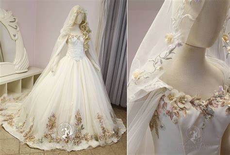 Floral Princess Bridal Gown And Cape By Firefly Path On Deviantart