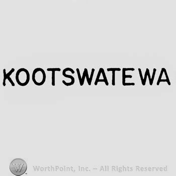 Mark with The word "KOOTSWATEWA". | #117639