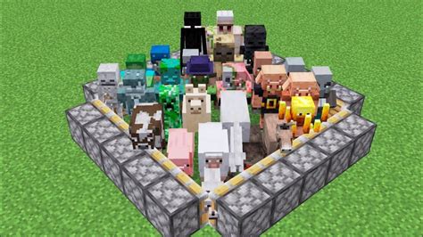 All Minecraft Mobs Combined Youtube