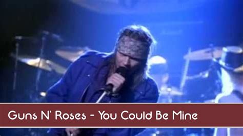 Guns N Roses You Could Be Mine 1991 YouTube