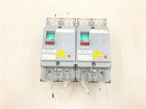 Yahoo オークション Panasonic 漏電ブレーカー BBW 30C 2P 10A 2個