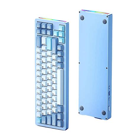 Womier S K71 Wireless 68 Aluminum Gasket Mechanical Keyboard Hot Swappable White Switch RGB