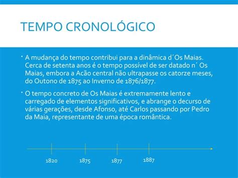 Os Maias Cronologia Ppt