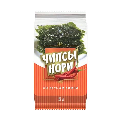 Чипсы нори со вкусом кимчи, 5 г - купить в интернет-магазине Fix Price ...