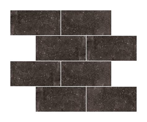 The Rock Black 3x6 Subway Porcelain Mosaic — Solidshape