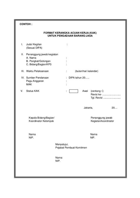 Contoh Form Pengadaan Barang 49 Koleksi Gambar