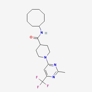 N Cyclooctyl 1 2 Methyl 6 Trifluoromethyl Pyrimidin 4 Yl Piperidine 4