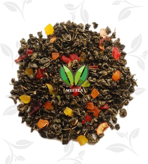 Milk Strawberry Mint Lotus Lose Weight Fruit Flavor Tea - Flavor Green