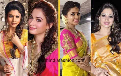 5 Best Hairstyles When You Are Dressed In A Silk Saree Medium Hair Styles Indian Hairstyles