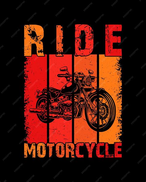 Premium Vector Ride Motorcycle T Shirt Design