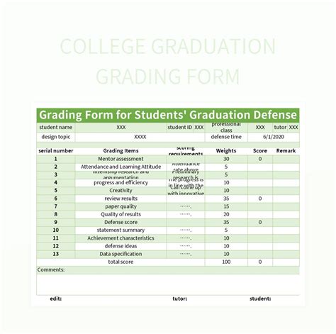 Sample Grading Sheet In Excel For College At Ganpaytonblog Blog