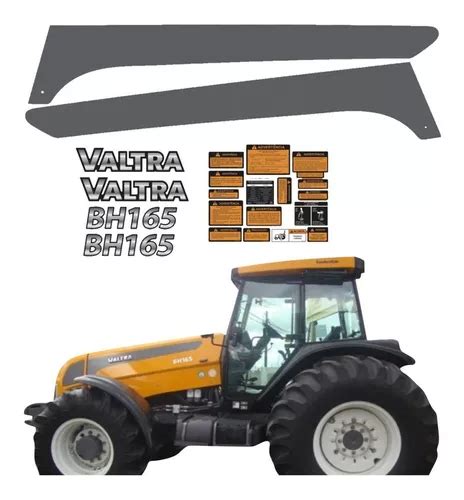 Kit Adesivos Trator Para Valtra Bh165 Etiquetas 17729 Frete grátis