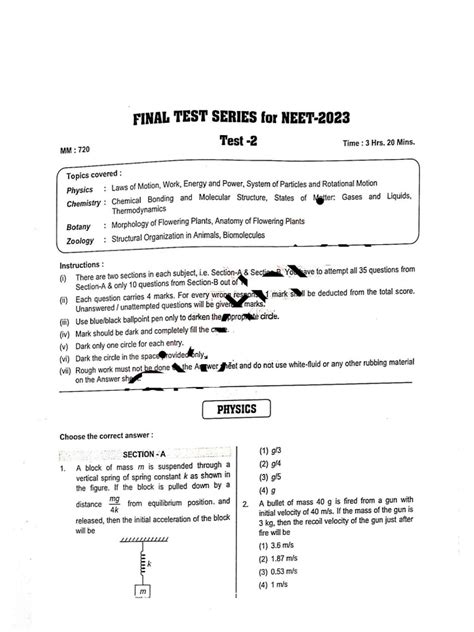 Final Test Series 2 Pdf