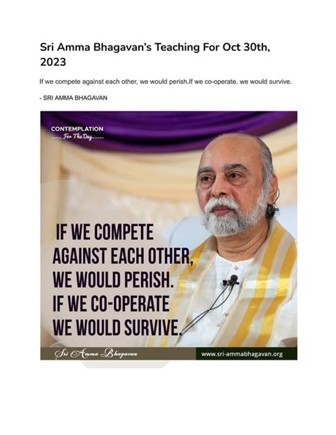 Sri Amma Bhagavan S Teaching And Miracles Oct Th Pdf