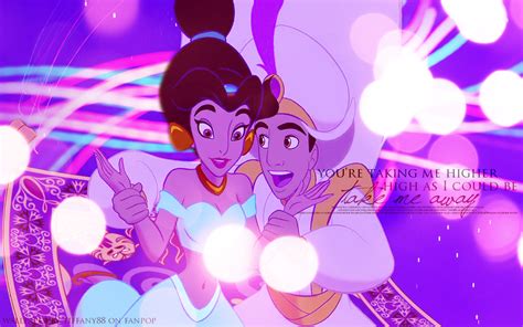 Aladdin And Jasmine ♥ Disney Princess Wallpaper 27369416 Fanpop